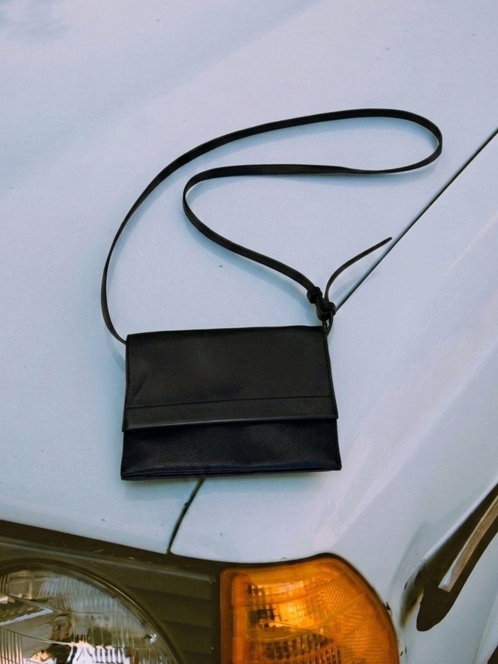 GIANI BERNINI black Crossbody Bag with adjustable strap and card slots included